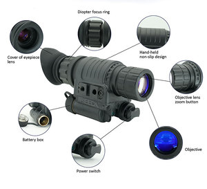 หลอดเพิ่มความสว่าง IREEDA PVS14 Gen2+ MX10160 FOM1200 ฟอสเฟอร์สีเขียว พร้อมคุณสมบัติการมองเห็นในเวลากลางคืน IREEDA ระบบมองเห็นในที่แสงน้อย - Product Image 5