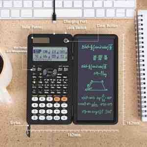 นักเรียนโรงเรียนใช้เครื่องคิดเลขวิทยาศาสตร์พร้อมแผ่นเขียน - Product Image 2