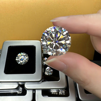 Véritable Super Blanc D Couleur Rond Brillant Taille 1 Carat Loose Moissanite Diamonds 8 Coeur 8 Flèche 3EX VVS1 Moissanite Stone