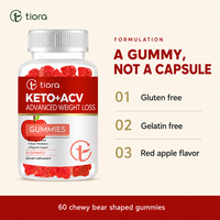 Gummies Minceur au Vinaigre de Cidre de Pomme Keto ACV pour Ventre Plat, Brûleur de Graisse, Perte de Poids, Marque Privée