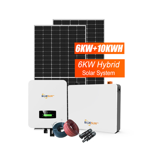 Sistema de Energía Solar Híbrido de 6kw 8kw 10kw 12kw en Oferta con Batería de Litio para Uso Doméstico BSM6K-HY - Product Image 1