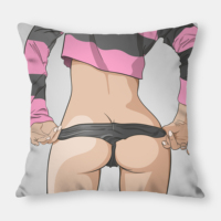 Housse de coussin carrée douce en polyester 100% avec motif de jambes sexy, pour femmes, filles et dames, de haute qualité