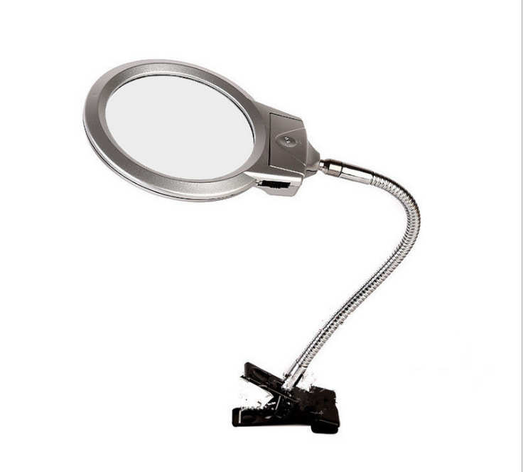 Lampe de lecture Led avec pince, grand objectif 90 w, loupe de Table de bureau, lumière Led