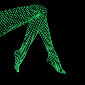 New Design Women's Sexy Stocking Girl Fashion Dress Novelty Luminous Leggings Disco Club Fishnet Socks Hollow Stocking - Product Image 5