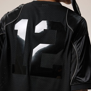 Custom Streetwear Jersey <b>Polyester</b> <b>Tshirt</b> for Men Baseball Jersey Shirt Personalized T-shirt with logo - Product Image 2