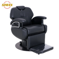Siman Offre Spéciale noir salon de coiffure pas cher moderne salon de coiffure style barbier chaises ergonomique électrique pour homme