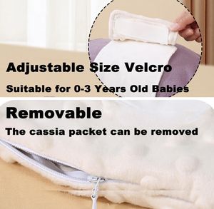 Soulagement des Coliques et Gaz du Bébé - <span class=keywords><strong>Ceinture</strong></span> Ventre Chauffante aux Graines de Cassia, <span class=keywords><strong>Ceinture</strong></span> d'Enveloppement Chauffante pour Bébé Soulage et Apaise les Gaz, Ballonnements - Product Image 5