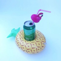 Vente en gros PVC Flottant Bière Boisson Canette Porte-Gobelet Spa Piscine Bain Jouets pour Beach Party Bar Sous-verres Flottant Piscine Accessoires