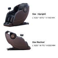 Fauteuil de massage économique à gravité zéro, corps entier, avec rail SL, chauffage et airbags, pour usage domestique