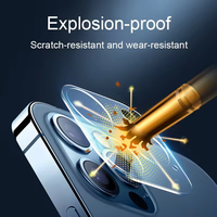 Épaississement 3 en 1 capot d'écran iPhone 16 pro max film d'objectif anti-gratterie