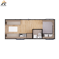 Maison modulaire en acier détachable, préfabriquée, trois chambres, villa préfabriquée, design moderne, usage hôtelier de luxe