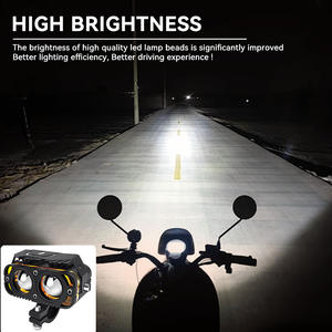 Feux de route pour <span class=keywords><strong>moto</strong></span> Espumoso, phares à LED, feux stroboscopiques, feux de conduite blancs et jaunes, feux de travail, feux antibrouillard pour <span class=keywords><strong>moto</strong></span>, voiture, camion, SUV ATY - Product Image 6