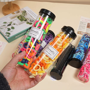 แถบยาง<span class=keywords><strong>รัด</strong></span><span class=keywords><strong>ผม</strong></span>หลากสีสำหรับเด็กสายรัด<span class=keywords><strong>ผม</strong></span>แบบไร้รอยต่อหลากสีสำหรับเด็กๆไม่ลื่นหลุดหรือไม่หลุด - Product Image 4