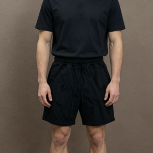 Shorts en molleton pour hommes en gros et shorts vierges de haute qualité, design délavé et vieilli, pour hommes - Product Image 3