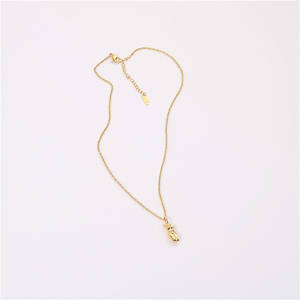 สร้อยคอชุบทองสำหรับแฟนสาว,สร้อยคอจี้หน้าร่างกายเปลือยเปล่าดีไซน์เนอร์สำหรับผู้หญิงทำจากสเตนเลสสตีล - Product Image 3