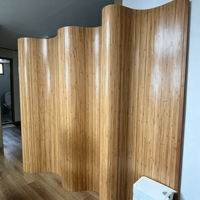 Paravent pliable double face en bambou, vente directe usine, pour la maison, l'hôtel et le bureau