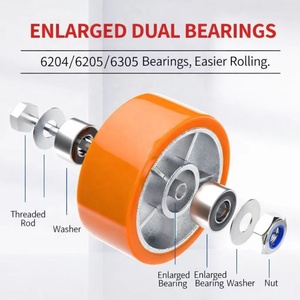 <strong>6</strong> <strong>Inch</strong> 8 <strong>Inch</strong> 10 <strong>Inch</strong> 12 <strong>Inch</strong> Heavy Duty <strong>Caster</strong> Wheels PU <strong>Casters</strong> Brake Swivel Industrial <strong>Caster</strong> Wheels - Product Image 5