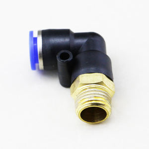 Adaptador de Codo Neumático Mini <span class=keywords><strong>PL</strong></span> de 90 Grados con Rosca Macho, Conexión a Presión de <span class=keywords><strong>Pl</strong></span>ástico para 4mm 6mm 8mm 10mm 12mm 14mm 16mm 1/2 a 1/4 - Product Image 4