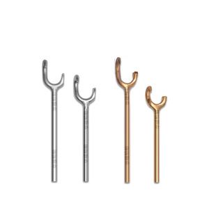 Clé à crochet pour ouverture de soupape en fer, type impérial en pouces, usage marin manuel - Product Image 2