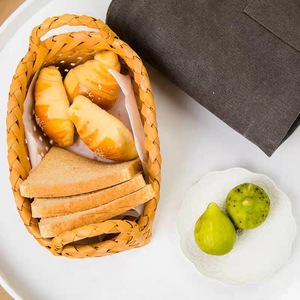 Cesto Ovale con Doppio Manico in Legno per Composizioni Floreali, <span class=keywords><strong>Pasticceria</strong></span>, Colazione, Caffetteria, Hotel, Servizio Alimentare e Regalo - Product Image 4