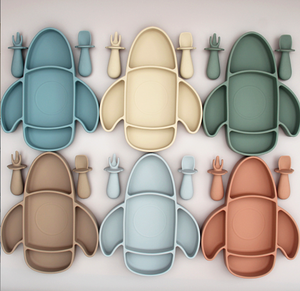 <span class=keywords><strong>Assiette</strong></span> à ventouse en silicone de qualité alimentaire pour enfants, vaisselle pour tout-petits, compatible lave-vaisselle et micro-ondes - Product Image 6