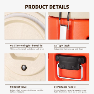 DEWEIS 5L 10L récipient alimentaire en acier inoxydable isolation forte soupe chaude conservation de la fraîcheur pour une utilisation extérieure de la cantine - Product Image 6