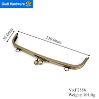 F2556 Cadre de sac à main Kiss Lock de haute qualité 25.5*6cm avec joint torique