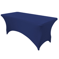 Couverture de table ajustée rectangulaire de couleur personnalisée de 6 pieds Nappe en spandex à haute élasticité Techniques tissées