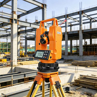 Théodolite numérique Dingfeng DJ 02LL avec double laser de visée rouge et compensation électronique pour la topographie de chantier