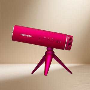 Sèche-cheveux professionnel rouge mains libres pour salon, soufflage à grande vitesse pour un séchage rapide, support réglable - Product Image 1