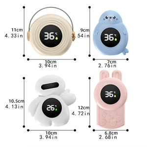 Thermomètre de <span class=keywords><strong>bain</strong></span> pour bébé, jouet flottant, affichage LCD, alimenté par piles, thermomètre à changement de couleur, thermomètre domestique en plastique - Product Image 2