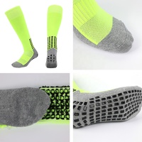 Chaussettes de sport HEALY personnalisées pour hommes, en coton et élasthanne, antidérapantes, pour le football, vente en gros