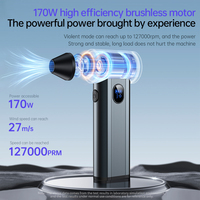 Ventilateur Souffleur d'Air Portable Électrique Sans Balais à Faible Bruit 180W Turbo 130000RPM avec Logo Personnalisé pour Ordinateur et Voiture - Vente en Gros