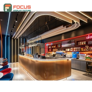 Exhibidor de Café Integrado, Estante para Tazas, Marco Negro Mate, Exhibidor de Mercancía para Cafetería - Product Image 6