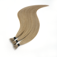 Extensions capillaires Lanxun 100% vierges Remy à cuticules alignées, Nano Ring, Cheveux européens de haute qualité, Double Drawn, Couleur claire pour salon