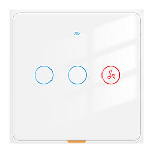 Ventilador de Techo Inteligente con Control Remoto RF433, 10A, 2.4GHz, Luz LED, Temporizador, Aplicación Tuya, Interruptor de Pared, Montaje Empotrado - Product Image 3