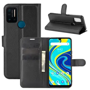 Casing Kulit Ponsel UMIDIGI A7 Pro, Sarung Ponsel Kulit, Pelindung Belakang, Dudukan Slot Kartu, Dompet Berdiri untuk UMIDIGI A7Pro