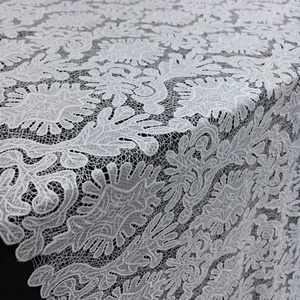 Nuevo Diseño de Tela de Encaje Guipur Bordado, Tela de Encaje Bordado de Alta Calidad, <span class=keywords><strong>Material</strong></span> Premium para Vestidos de Novia - Product Image 5