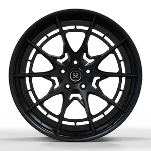 Llantas de aleación forjada para Nissan GTR 5x114,3, accesorio personalizado, negro brillante, escalonado, 19, 20, 21, 22, 23 y 24 pulgadas, 2 piezas