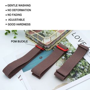Customized Waterproof Solid Color Elastic Polyester Rubber Tape Massage Headbands Adjustable Buckle - Product Image 3