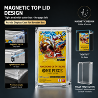 Boîte de protection magnétique en acrylique transparente anti-UV et écologique pour cartes One Piece TCG OP15 Booster Box