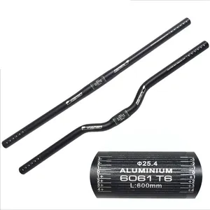 Aluminum Alloy Bicycle Handlebar Ultralight MTB Handlebar Riser Handle Bar 25.4*600mm Cycling Accessories