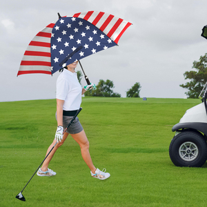 54 60 68 Inch Auto Open Close Golf Umbrella With Rubber Handle Golf Umbrella Windproof Vented Design - Product Image 4