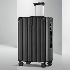 High quality Brake Wheel Expanded Front opening Carry on Hardshell Trolley <b>ABS</b> PC Travel Suitcase Luggage - Product Image 1