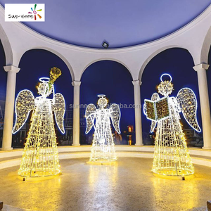 Decoraciones navideñas LED de ángel cruzado para exteriores 2027 - Product Image 6