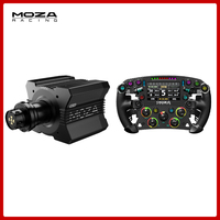 MOZA R12 V2 roda dasar bundel Game balap Simulator FSR 2 roda kemudi