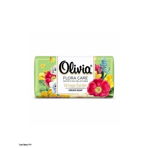 Hydrangea Scented Premium Cream Bar <b>Soap</b> with Coconut Oil and Glycerin for Hand and Body Care 140 g Olivia Flora Care - Product Image 4
