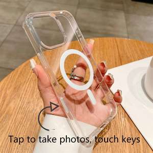 Funda magnética transparente y a prueba de golpes para iPhone 16, con botón táctil dinámico para la cámara del Apple 17 Pro Max - Product Image 5