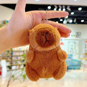 Produit phare : Porte-clés en peluche animal mignon (souris, capybara, rat), pendentif pour clés de voiture, figurine de machine à attraper - Product Image 4