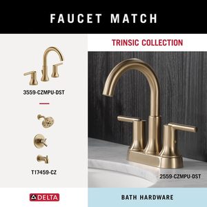 Hand <strong>Towel</strong> Holder | Square Champagne Bronze Ring for <strong>Hanging</strong> <strong>Towels</strong> in Kitchen, Bathroom | Trinsic Accessories - Product Image 6